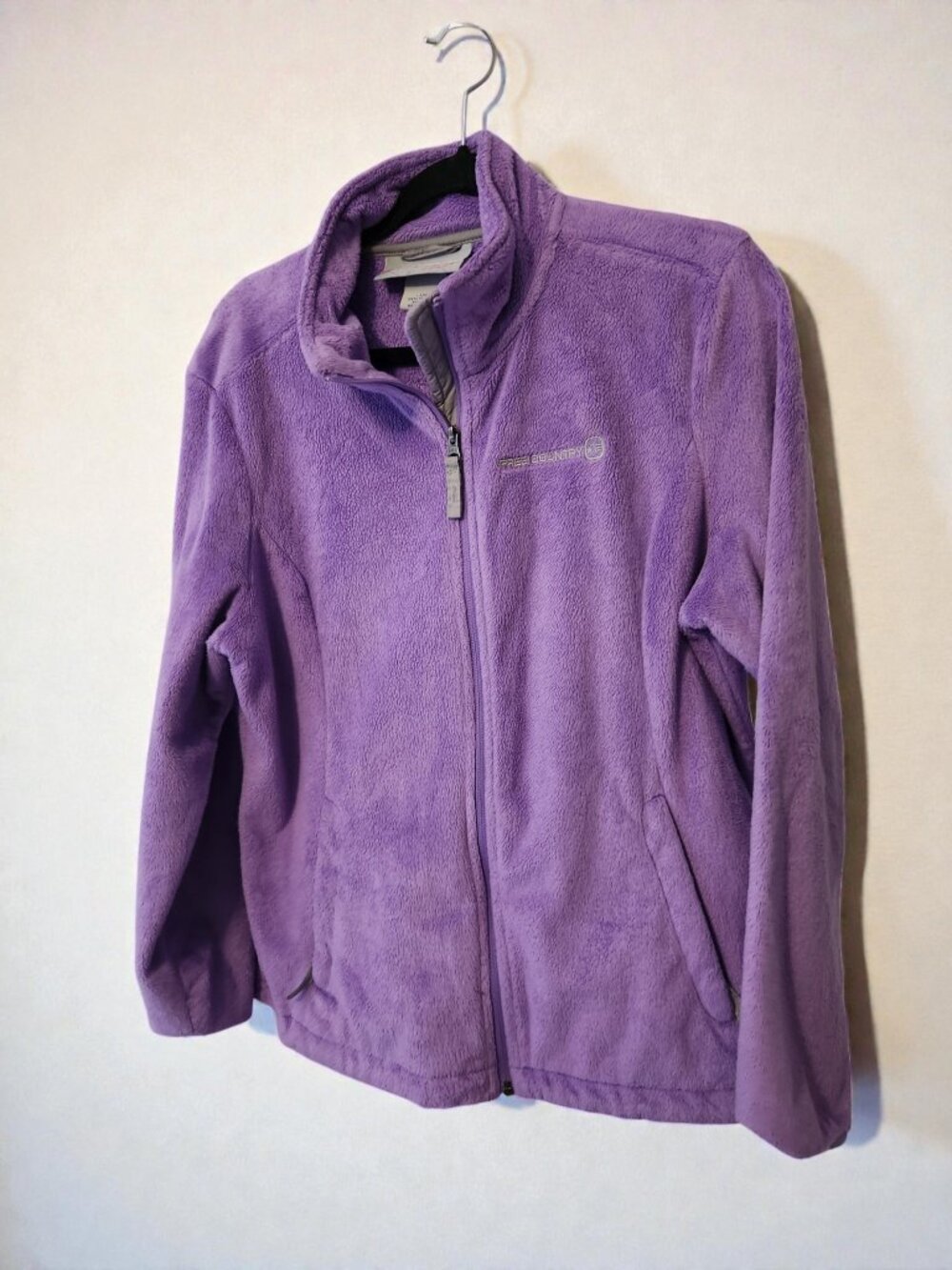 💜 Free Country Fleece Jacket | Size Large | Cozy Zip Up | Soft Warm Layer 💜 - Picture 3 of 11